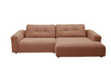 KAWOLA Sofa MIKA Ecksofa Cord rost
