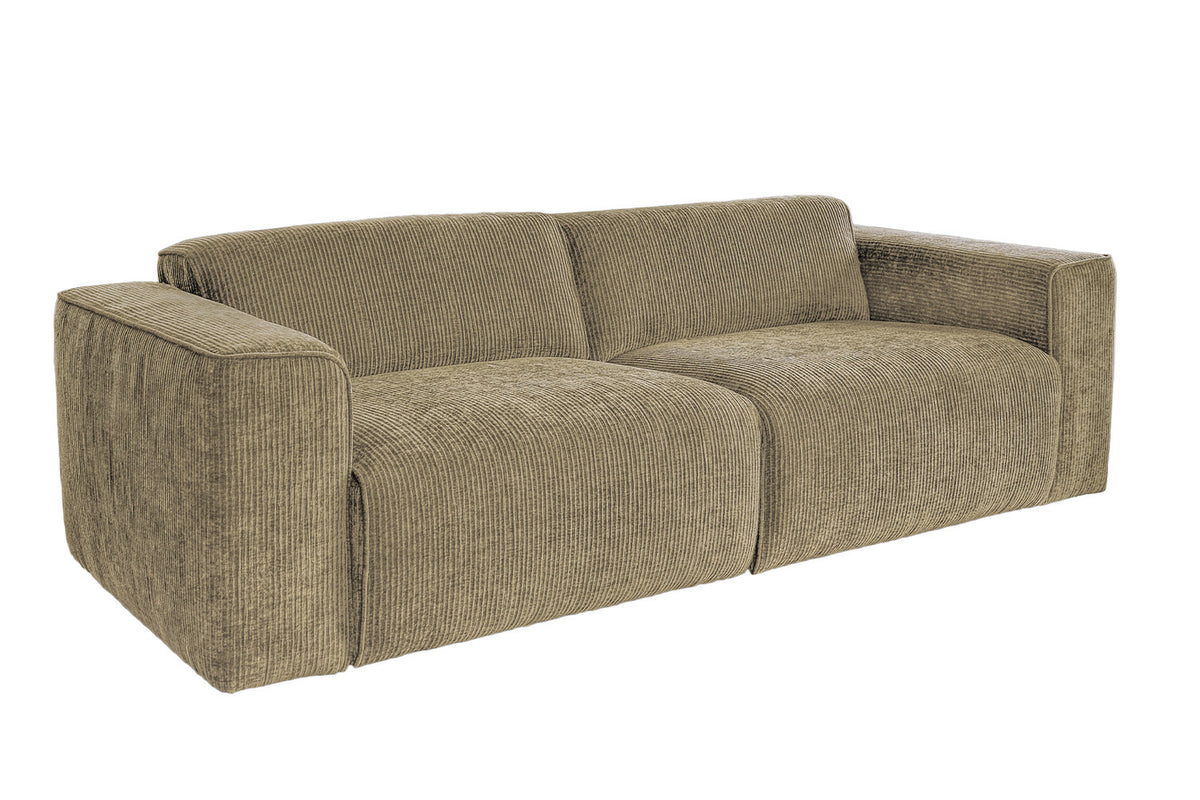 KAWOLA Sofa NELE 3-Sitzer Cord beige