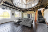 KAWOLA Sofa NELSON Ecksofa Leder anthrazit