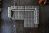 KAWOLA Sofa NELSON Ecksofa Leder anthrazit