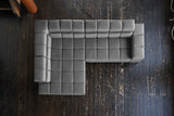 KAWOLA Sofa NELSON Ecksofa Leder anthrazit