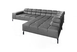 KAWOLA Sofa NELSON Ecksofa Leder anthrazit