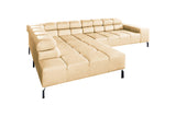 KAWOLA Sofa NELSON Ecksofa Leder beige