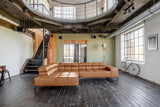 KAWOLA Sofa NELSON Ecksofa Leder cognac