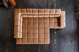 KAWOLA Sofa NELSON Ecksofa Leder cognac
