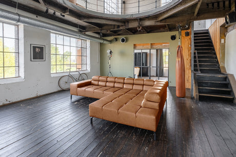KAWOLA Sofa NELSON Ecksofa Leder cognac, Rechts, Ohne Zusatzausstattung, Relaxfunktion