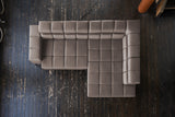 KAWOLA Sofa NELSON Ecksofa Leder dunkelbraun
