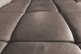 KAWOLA Sofa NELSON Ecksofa Leder dunkelbraun