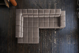 KAWOLA Sofa NELSON Ecksofa Leder dunkelbraun