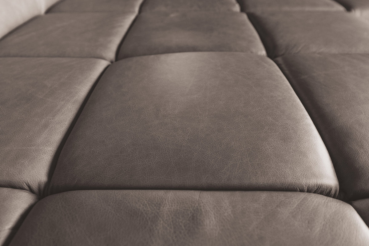 KAWOLA Sofa NELSON Ecksofa Leder dunkelbraun