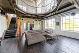 KAWOLA Sofa NELSON Ecksofa Leder dunkelbraun