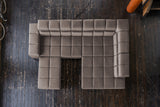 KAWOLA Sofa NELSON Ecksofa Leder dunkelbraun
