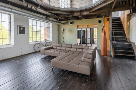 KAWOLA Sofa NELSON Ecksofa Leder dunkelbraun, Rechts, Ohne Zusatzausstattung, Relaxfunktion