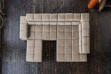 KAWOLA Sofa NELSON Ecksofa Leder grau