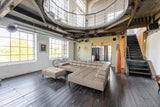 KAWOLA Sofa NELSON Ecksofa Leder grau