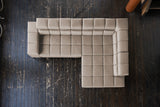KAWOLA Sofa NELSON Ecksofa Leder grau