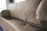 KAWOLA Sofa NELSON Ecksofa Leder grau