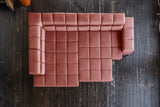 KAWOLA Sofa NELSON Ecksofa Leder rot