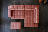 KAWOLA Sofa NELSON Ecksofa Leder rot