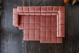 KAWOLA Sofa NELSON Ecksofa Leder rot