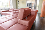 KAWOLA Sofa NELSON Ecksofa Leder rot