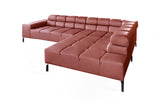 KAWOLA Sofa NELSON Ecksofa Leder rot