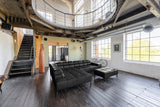 KAWOLA Sofa NELSON Ecksofa Leder schwarz