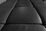 KAWOLA Sofa NELSON Ecksofa Leder schwarz