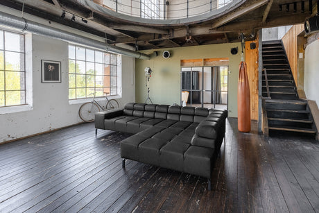 KAWOLA Sofa NELSON Ecksofa Leder schwarz, Rechts, Ohne Zusatzausstattung, Relaxfunktion