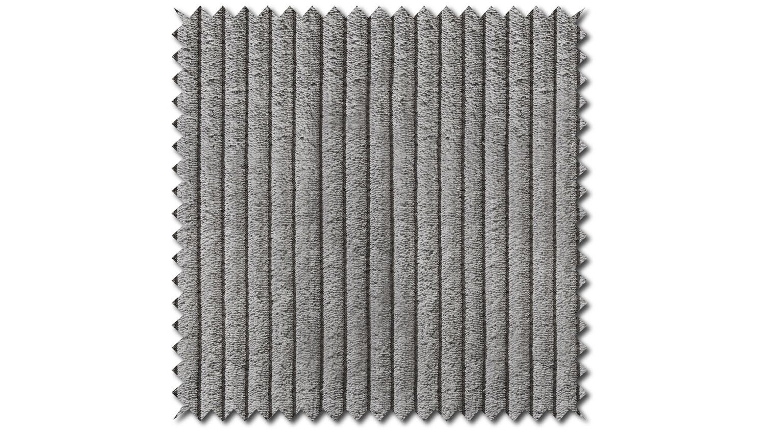 KAWOLA Sofa NETTA 3-Sitzer Bezug abziehbar Cord grau