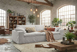 KAWOLA Sofa NETTA 3-Sitzer Bezug abziehbar Cord hellgrau, 4-Sitzer