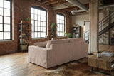 KAWOLA Sofa NETTA 3-Sitzer Bezug abziehbar Cord taupe