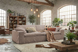 KAWOLA Sofa NETTA 3-Sitzer Bezug abziehbar Cord taupe, 3-Sitzer