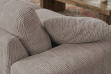 KAWOLA Sofa NETTA 3-Sitzer Bezug abziehbar Cord taupe