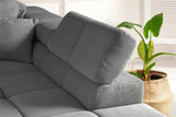 KAWOLA Sofa NEVADA Ecksofa Feincord anthrazit