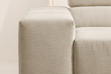KAWOLA Sofa NEVADA Ecksofa Feincord beige