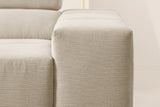 KAWOLA Sofa NEVADA Ecksofa Feincord beige