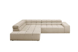 KAWOLA Sofa NEVADA Ecksofa Feincord beige