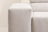 KAWOLA Sofa NEVADA Ecksofa Feincord silber