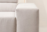 KAWOLA Sofa NEVADA Ecksofa Feincord silber