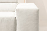 KAWOLA Sofa NEVADA Ecksofa Feincord weiß