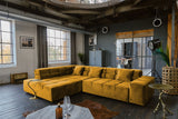 KAWOLA Sofa NEVADA Ecksofa Velvet curry