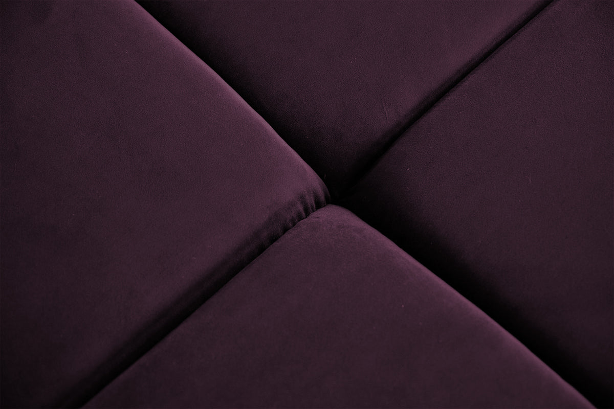 KAWOLA Sofa NEVADA Ecksofa Velvet purple