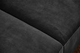 KAWOLA Sofa NILO 3-Sitzer Velvet Vintage anthrazit