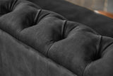 KAWOLA Sofa NILO 3-Sitzer Velvet Vintage anthrazit