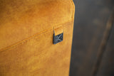 KAWOLA Sofa NILO 3-Sitzer Velvet Vintage gold