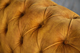 KAWOLA Sofa NILO 3-Sitzer Velvet Vintage gold