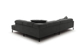 KAWOLA Sofa OHIO Ecksofa Feincord anthrazit