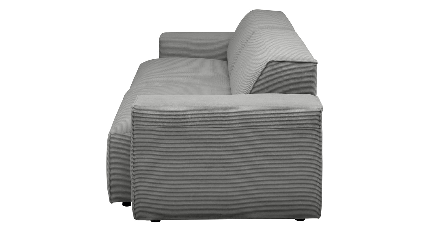 KAWOLA Sofa RANI 3-Sitzer Feincord grau