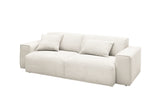 KAWOLA Sofa RANI 3-Sitzer Feincord weiß